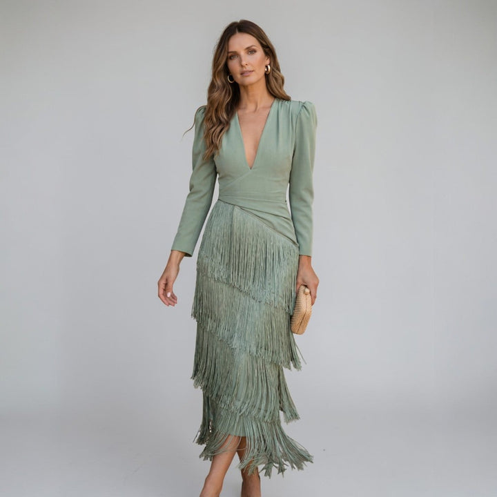 Sofia | Dress with Fringe