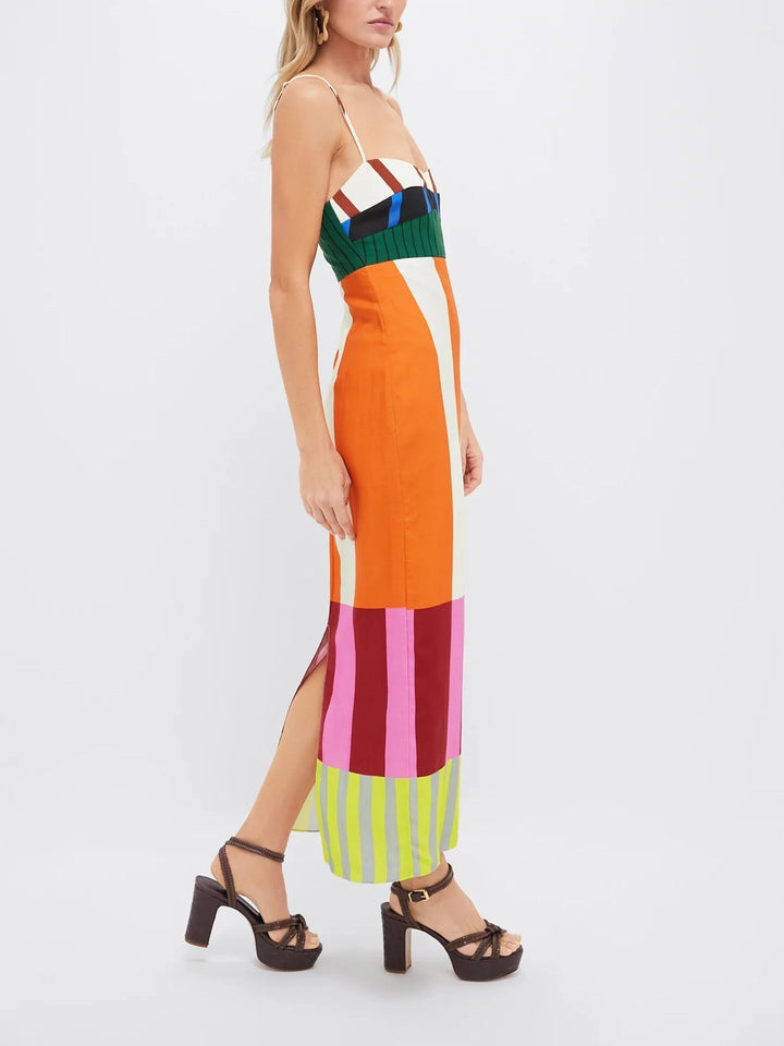 Paloma | Colorful Striped Maxi Dress