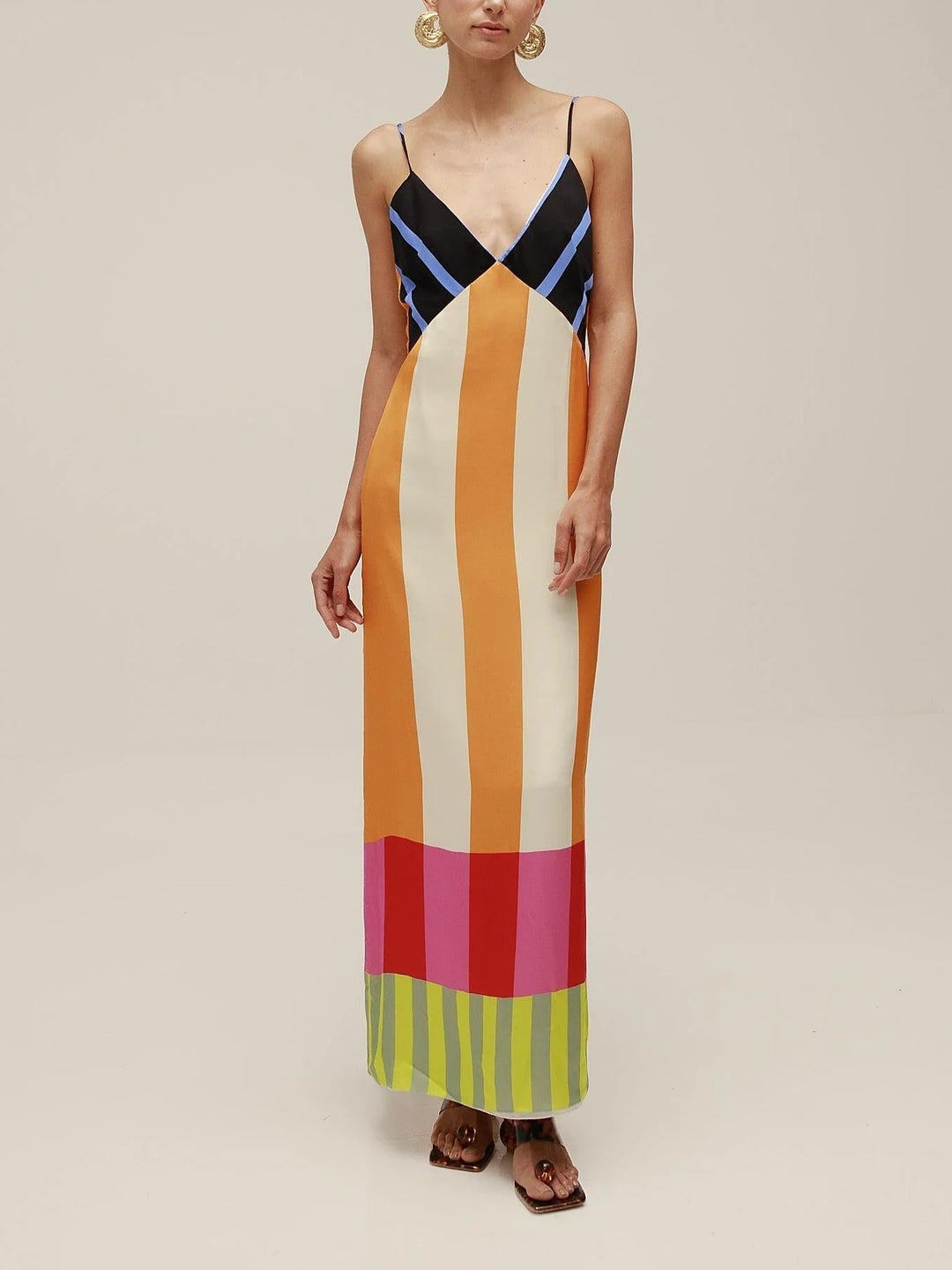 Paloma | Colorful Striped Maxi Dress