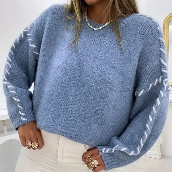 SERAH™ - Casual Round Neck Long Sleeve Sweater