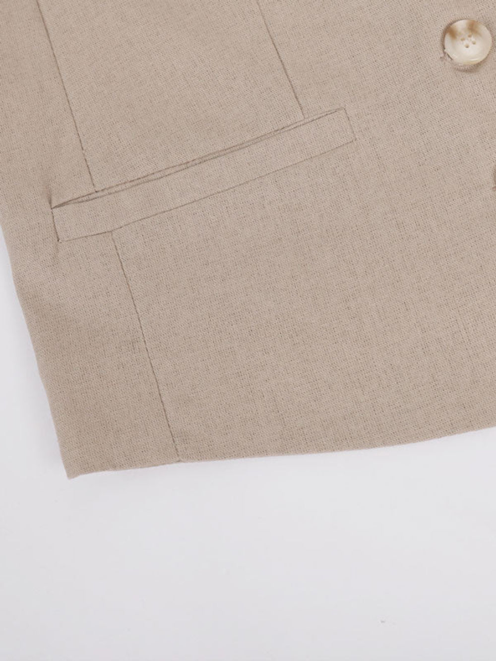 Lila | V-neck Pleated Wide-leg Pants Suit