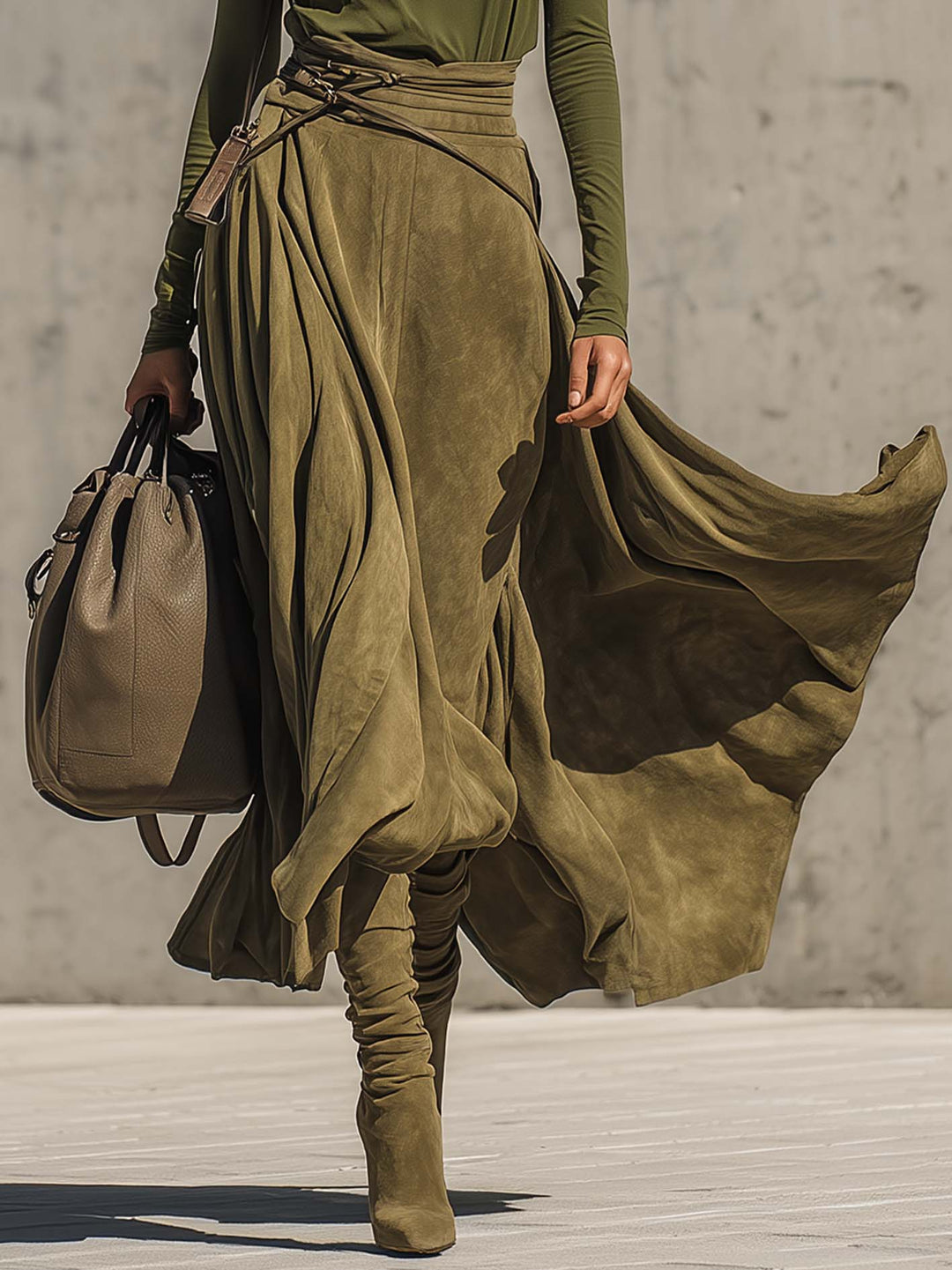 Olivia | Turtleneck Top and Maxi Skirt Set
