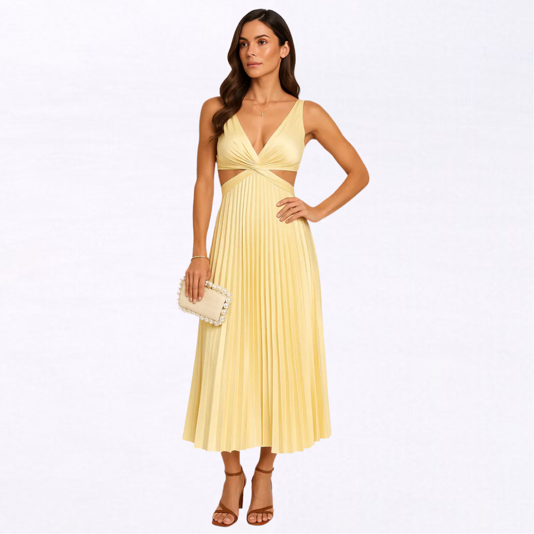 Abito Bellezza | Pleated Occasion Dress