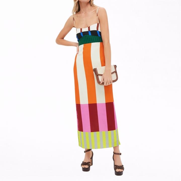 Paloma | Colorful Striped Maxi Dress