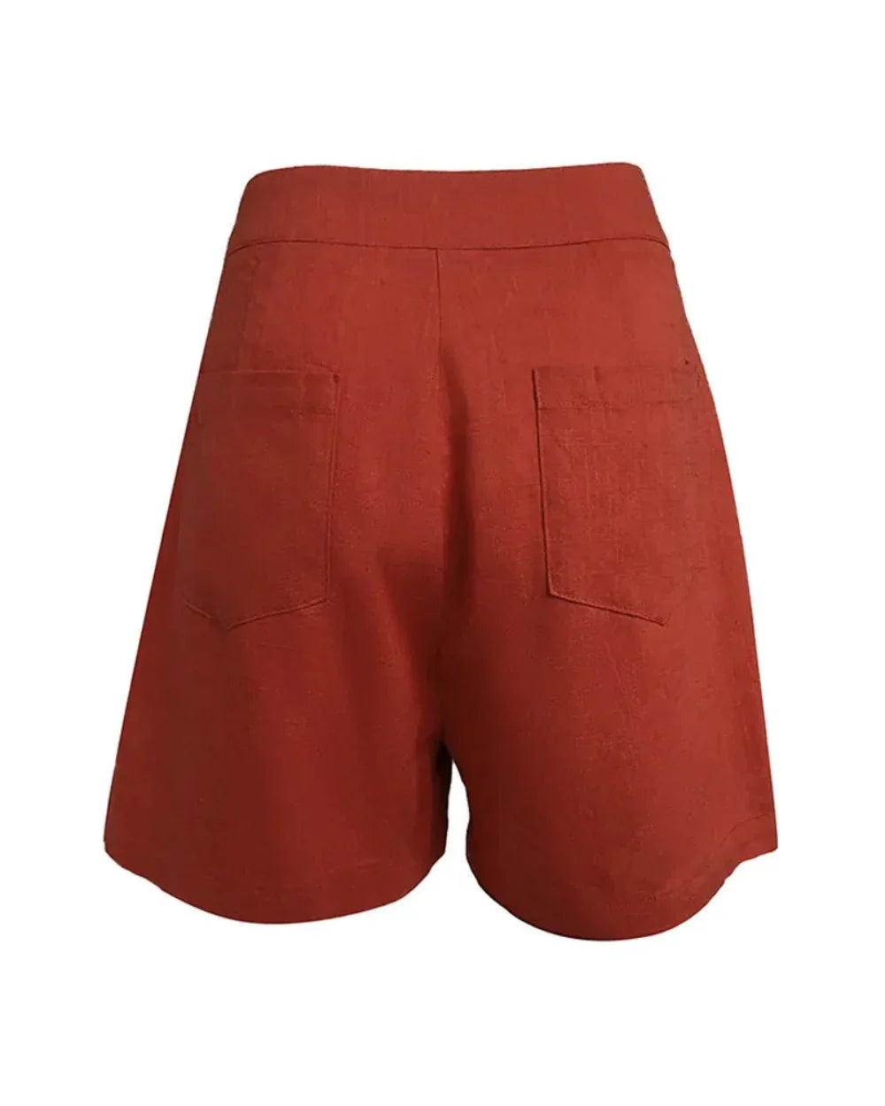 Lila | Linen V-neck Top and Shorts Set