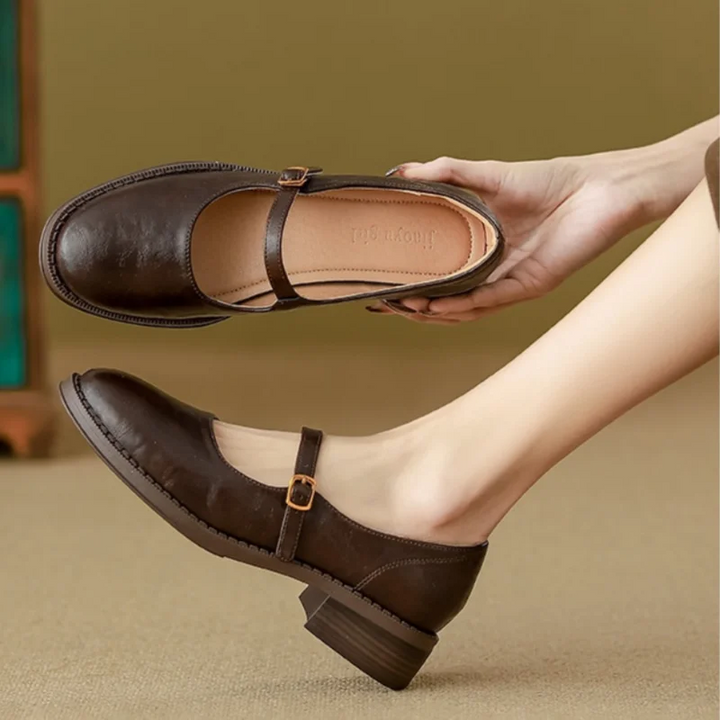 NINA™ | Classic Comfort Mary Janes Made Of Leather