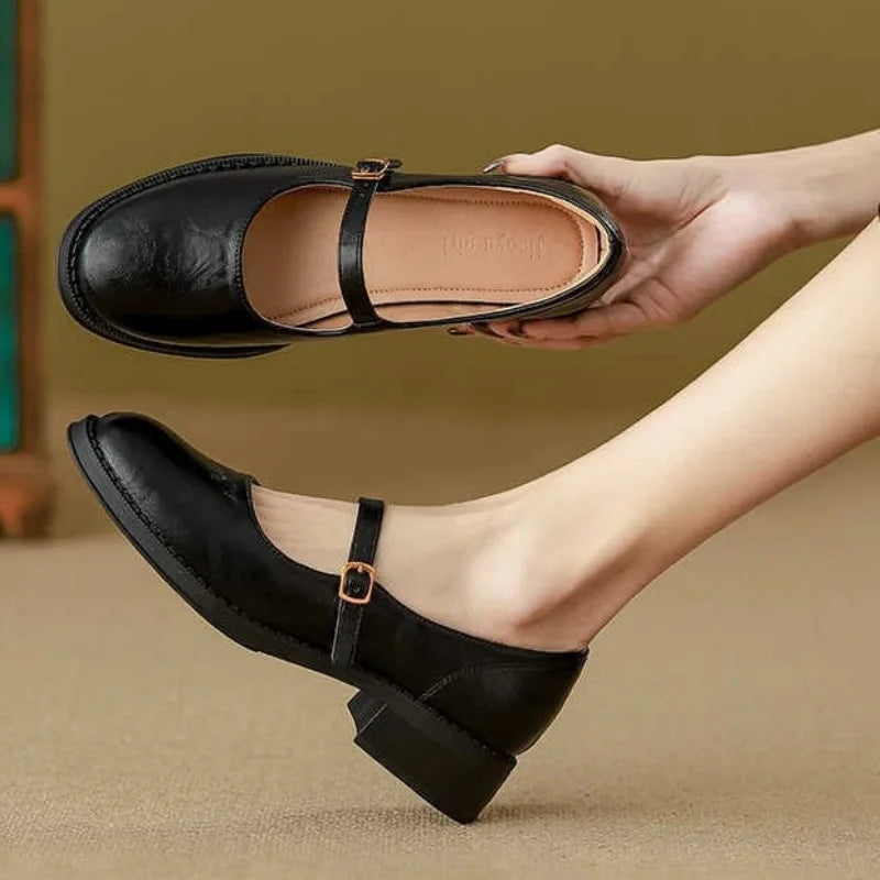 NINA™ | Classic Comfort Mary Janes Made Of Leather
