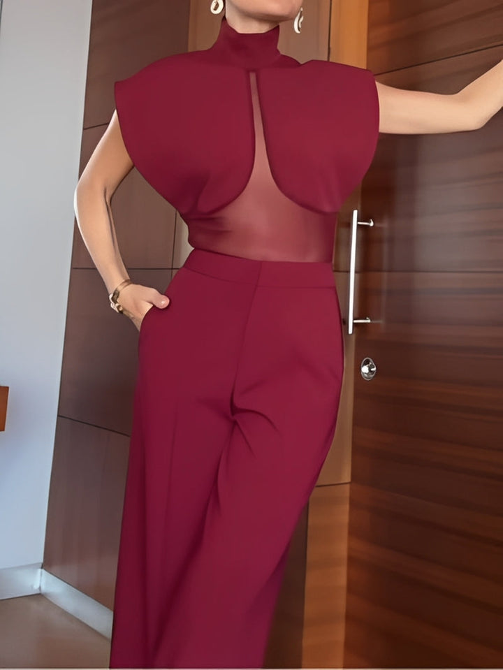 Veronica | Patchwork Sheer Mesh Set
