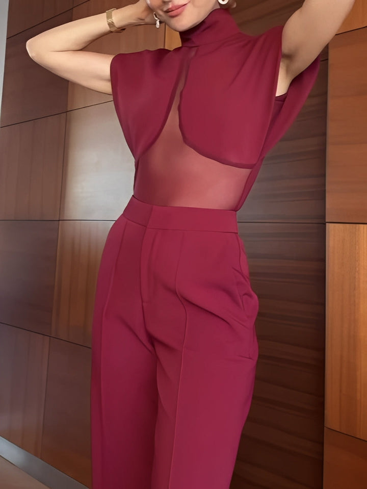 Veronica | Patchwork Sheer Mesh Set