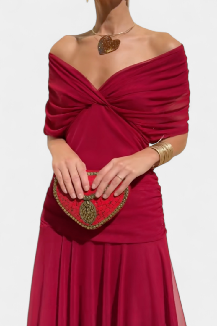 MARELLIA™ | Floral V-Neck Maxi Dress