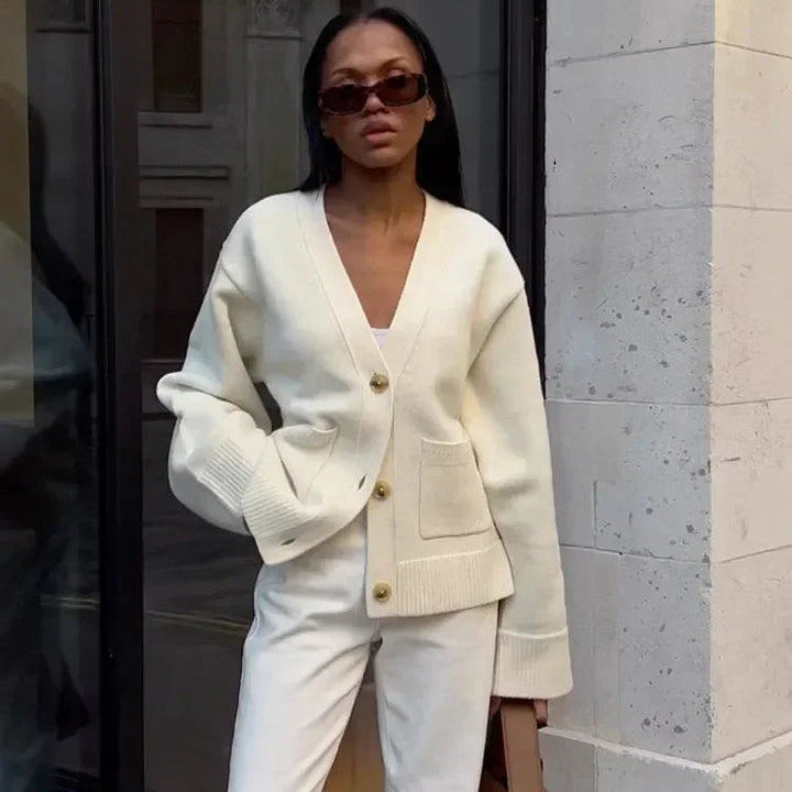 JULIETTE™ - V-Neck Knit Cardigan