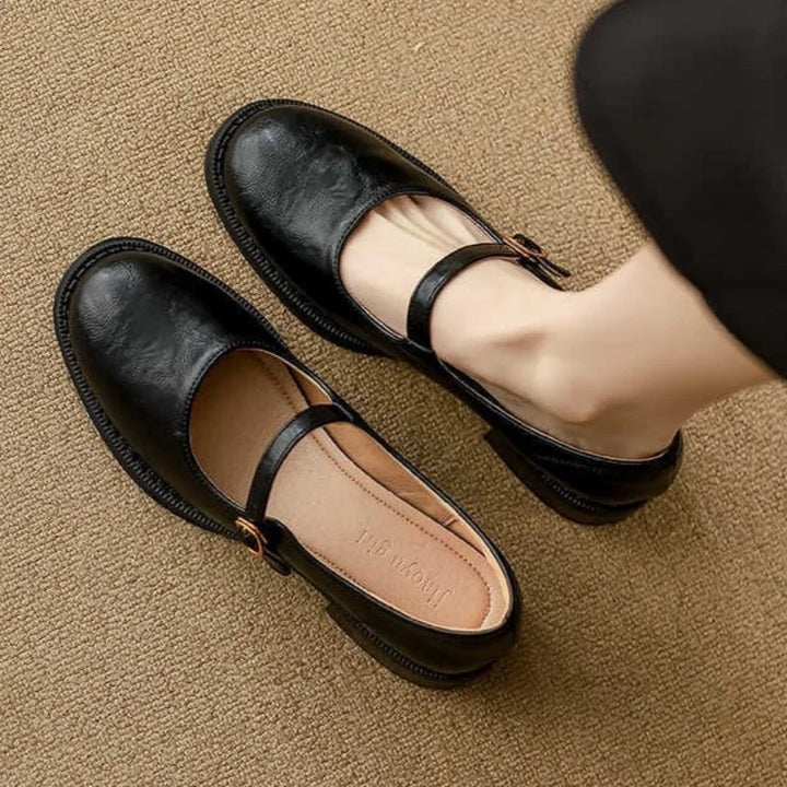 NINA™ | Classic Comfort Mary Janes Made Of Leather