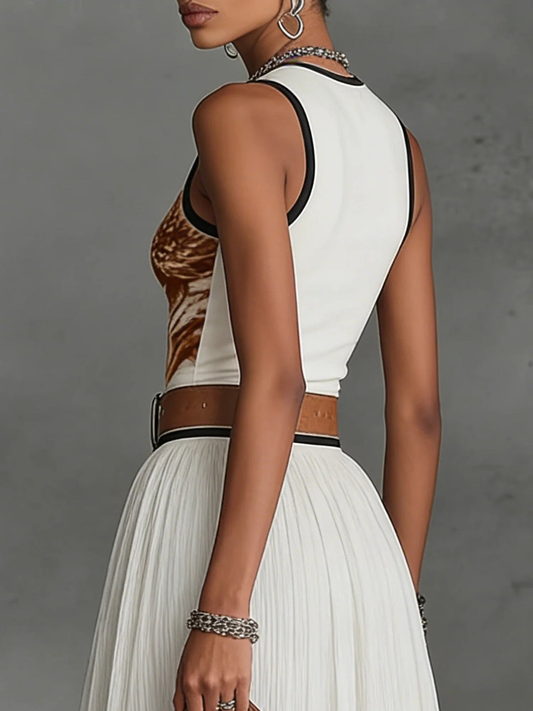 Celeste | Chiffon Skirt Set