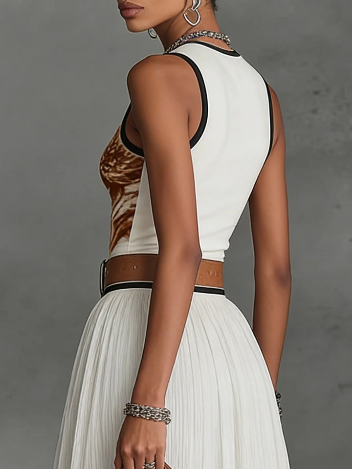 Celeste | Chiffon Skirt Set