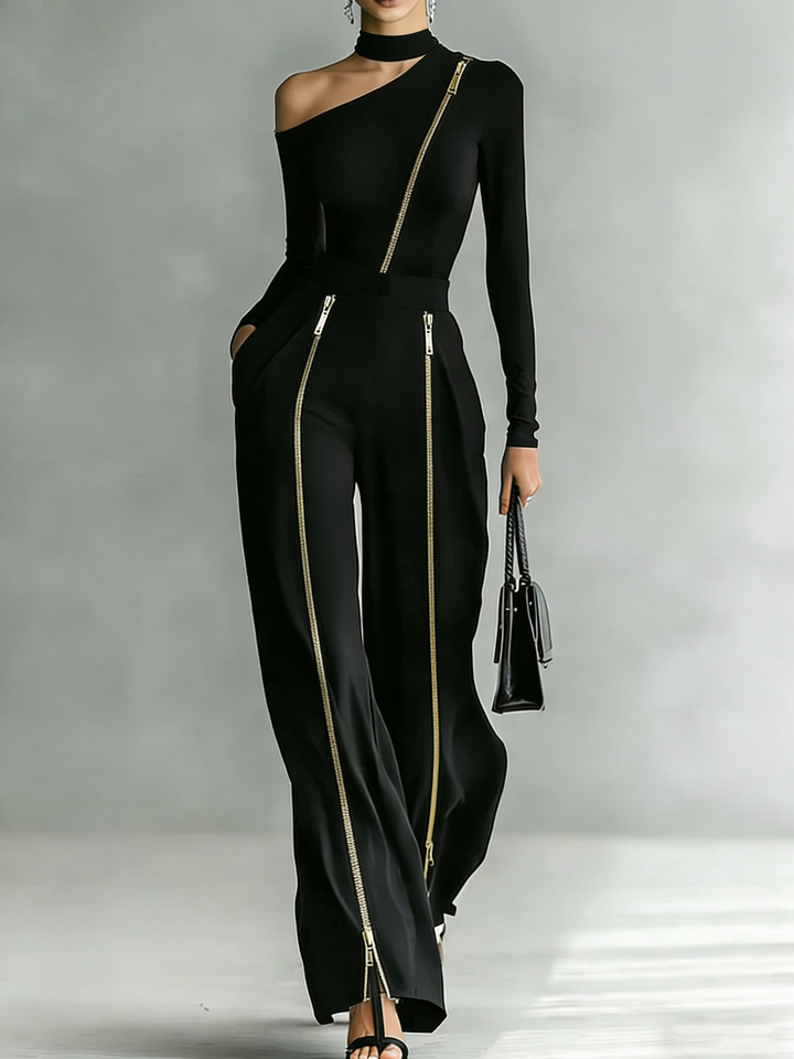 Sienna | Off-Shoulder Zipper Set