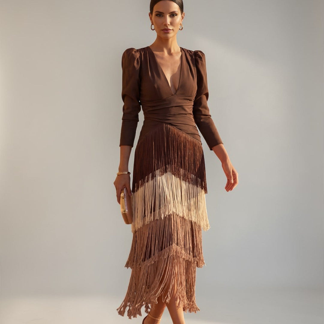 Sofia | Dress with Fringe