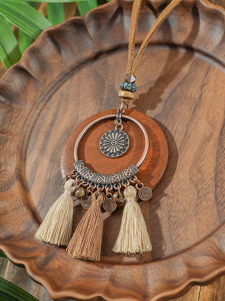 Isabella | Bohemian Tassel Necklace Earrings Set