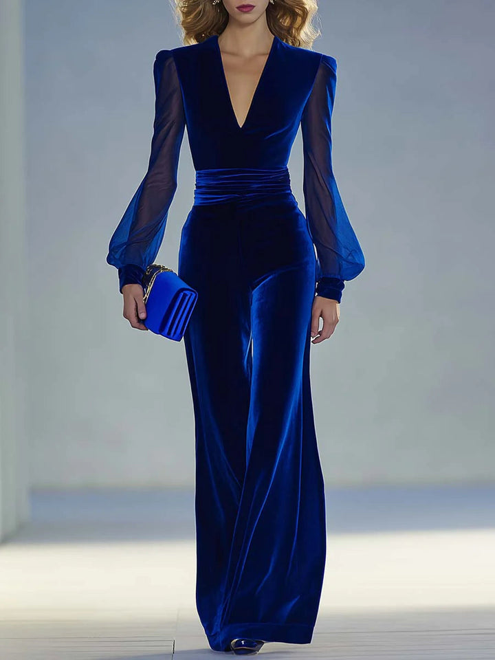 Celeste | Velvet Jumpsuit