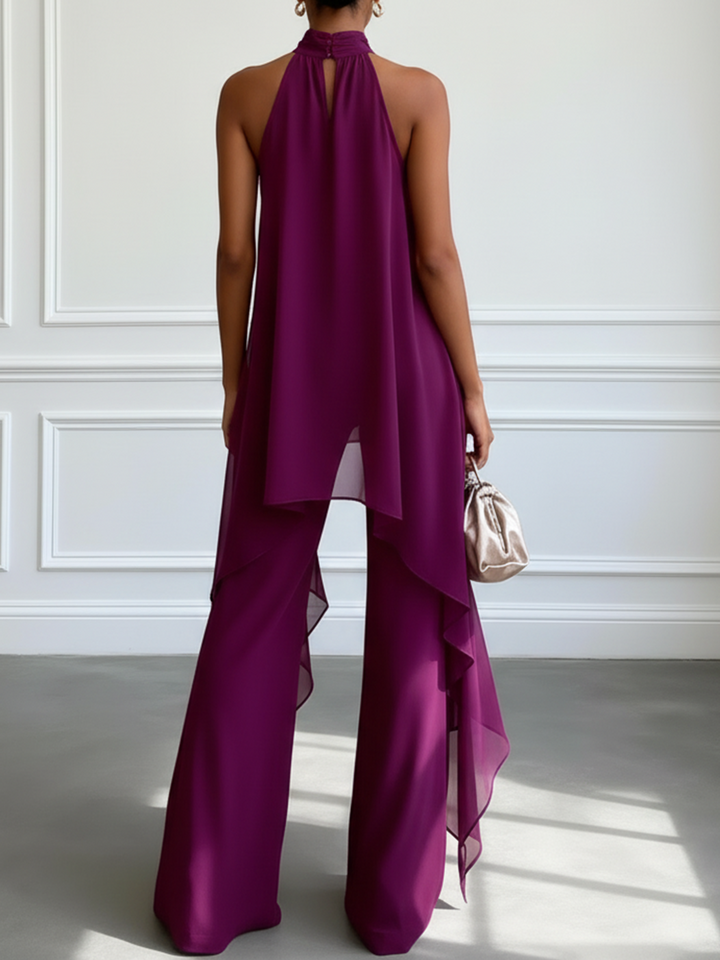 Viola | Elegant Halter Outfit with Pants
