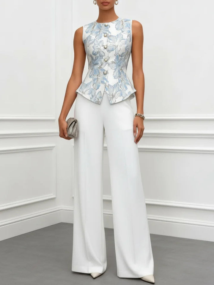 Sophia | Satin Camisole and Trousers Set