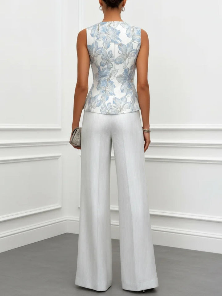 Sophia | Satin Camisole and Trousers Set