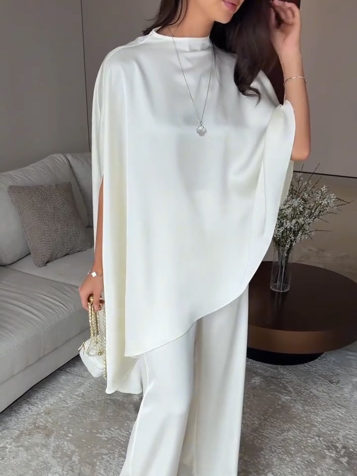 Samantha | Satin Top and Pants Set