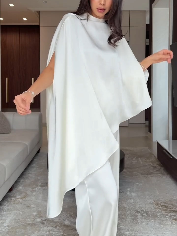 Samantha | Satin Top and Pants Set