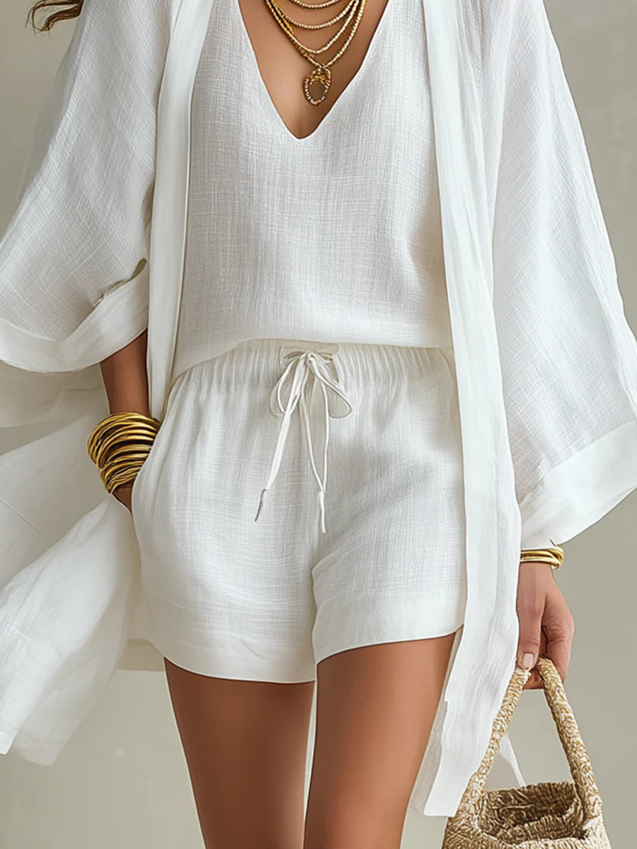 Sophie | Cardigan and Shorts Set