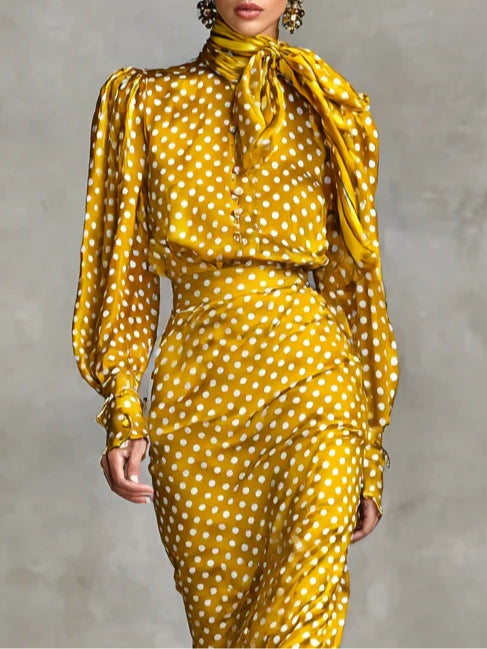 Dahlia | Polka Dot Two-Piece Set