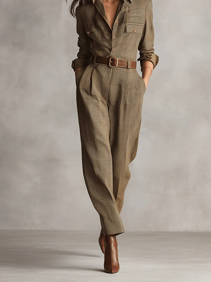 Samantha | Tweed Utility Jumpsuit