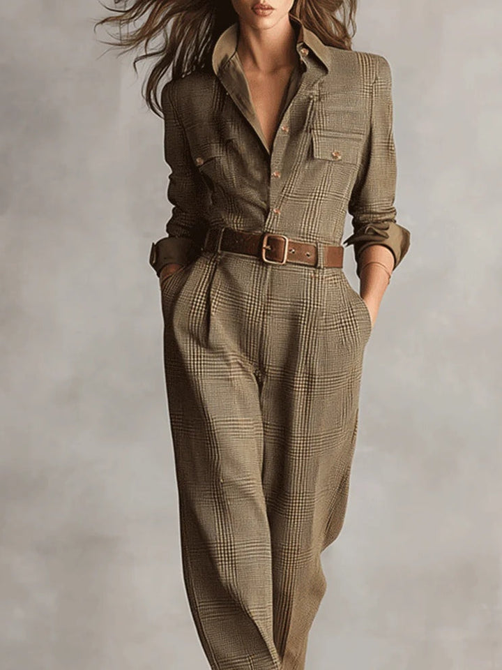 Samantha | Tweed Utility Jumpsuit