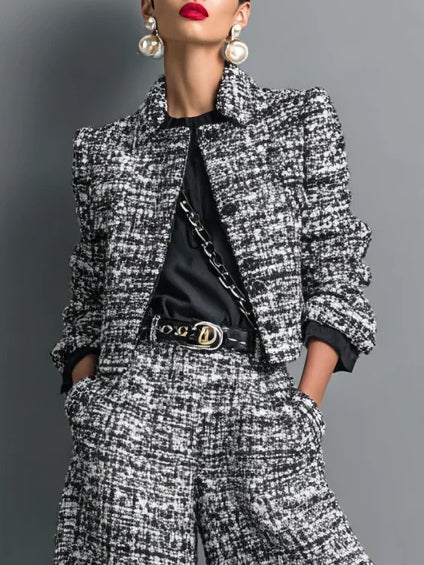 Tessa | Tweed Jacket and Pants Set