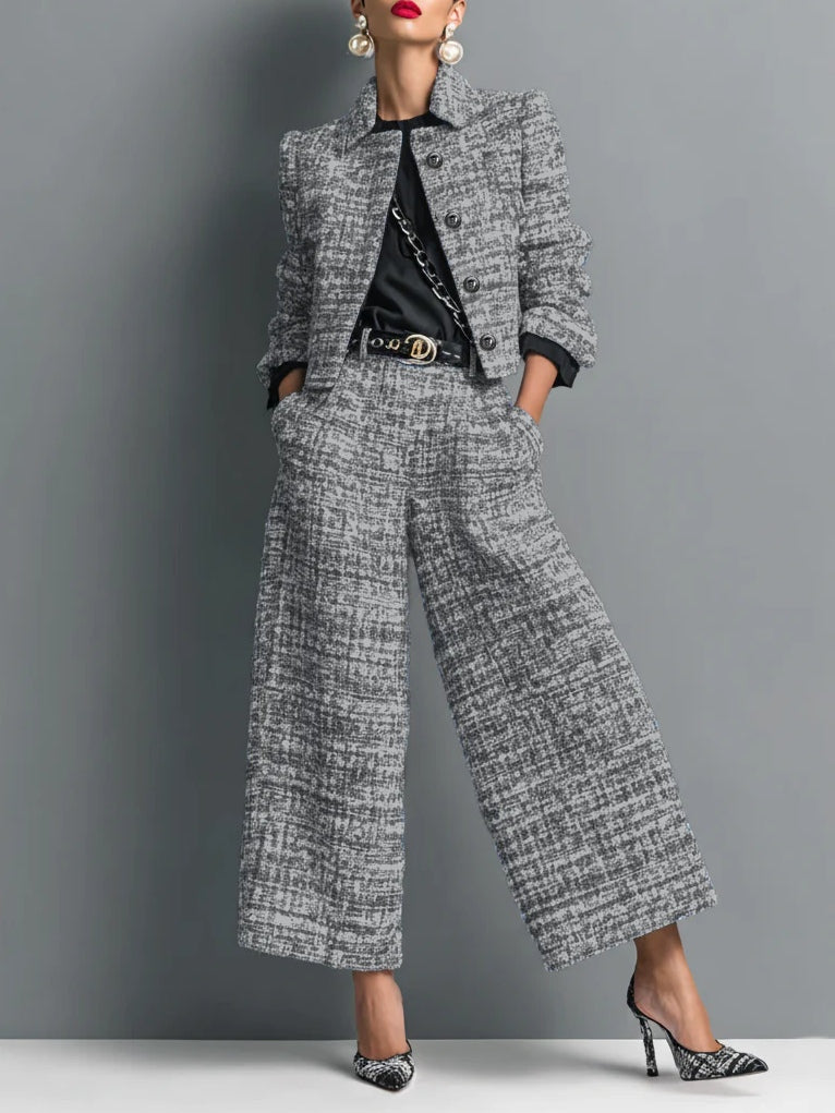 Tessa | Tweed Jacket and Pants Set