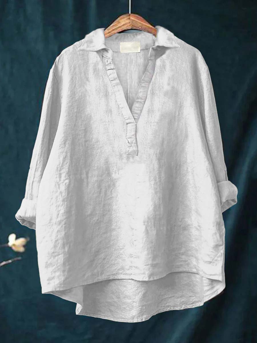 LAILA | Elegant Summer Linen Blouse