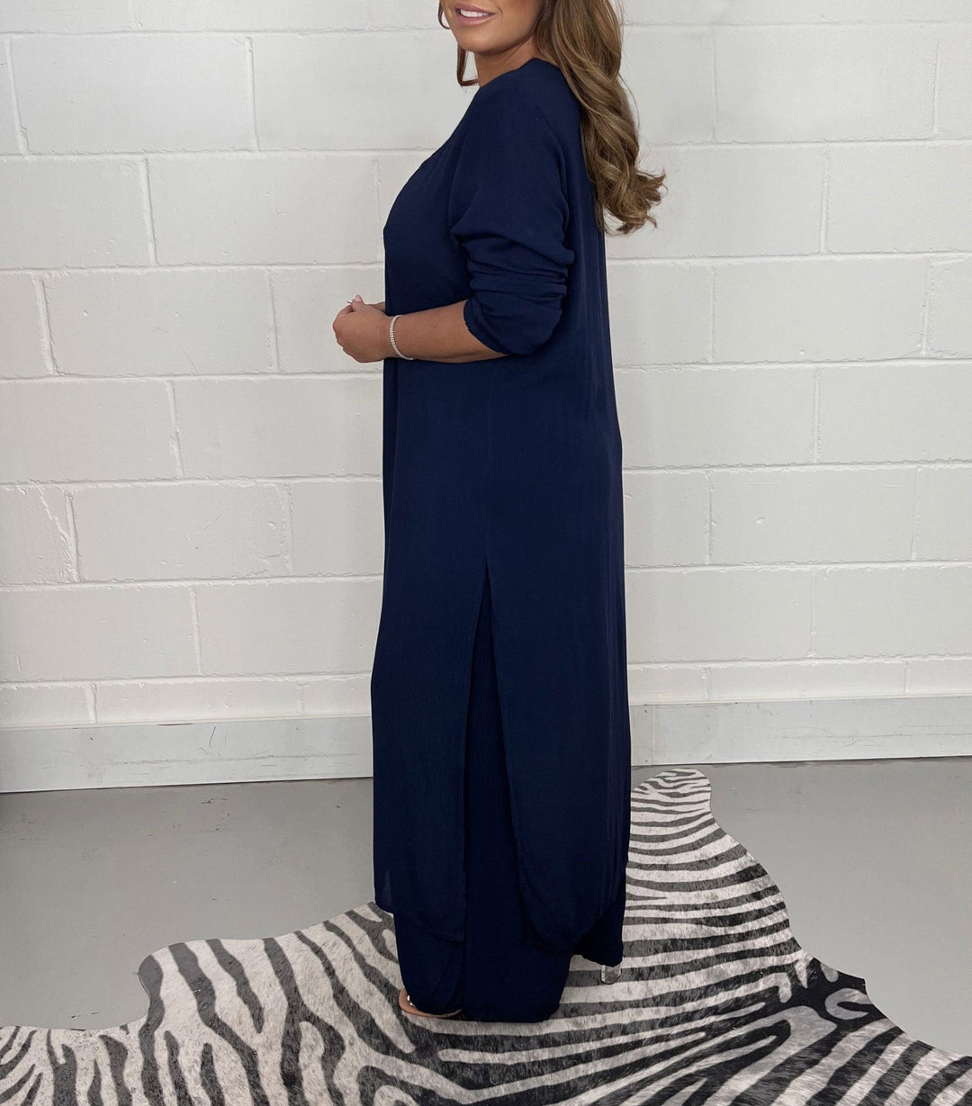 Sofia | Casual Long Top and Matching Pants Set