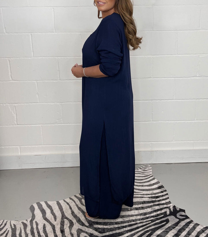 Sofia | Casual Long Top and Matching Pants Set