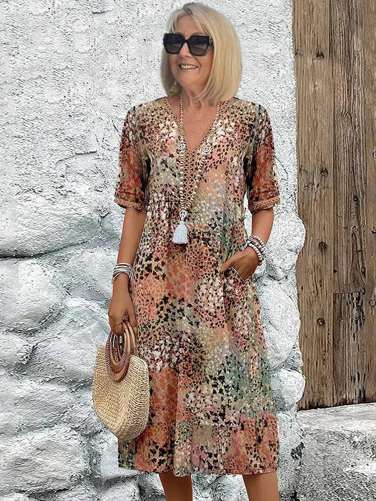 Veronica™ - Vibrant Midi Dress