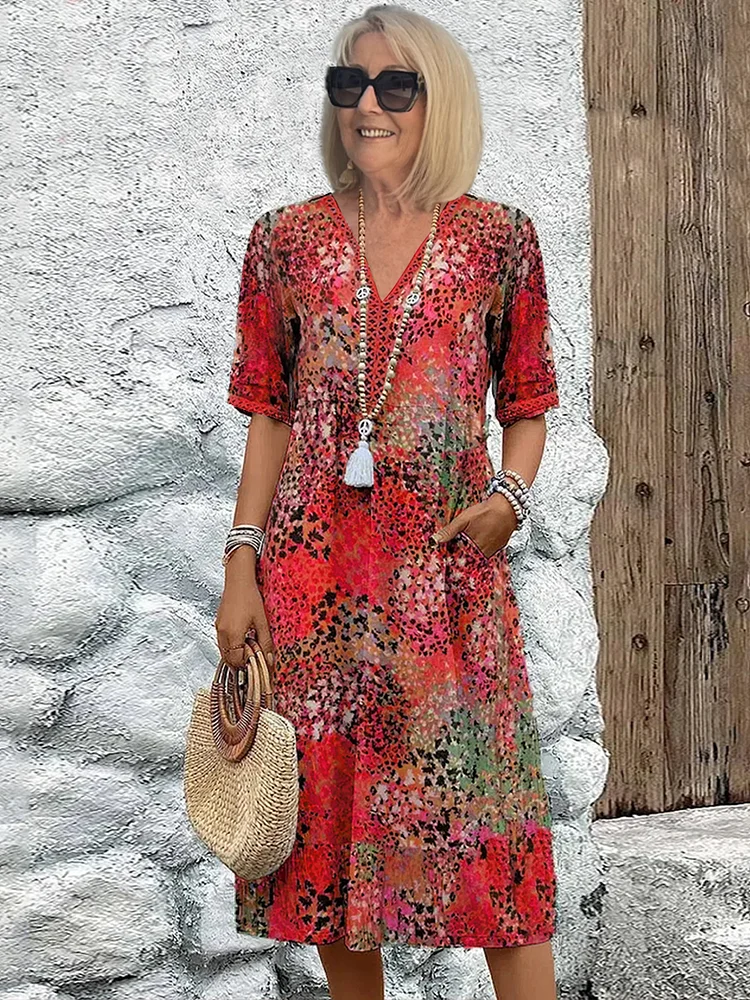 Veronica™ - Vibrant Midi Dress