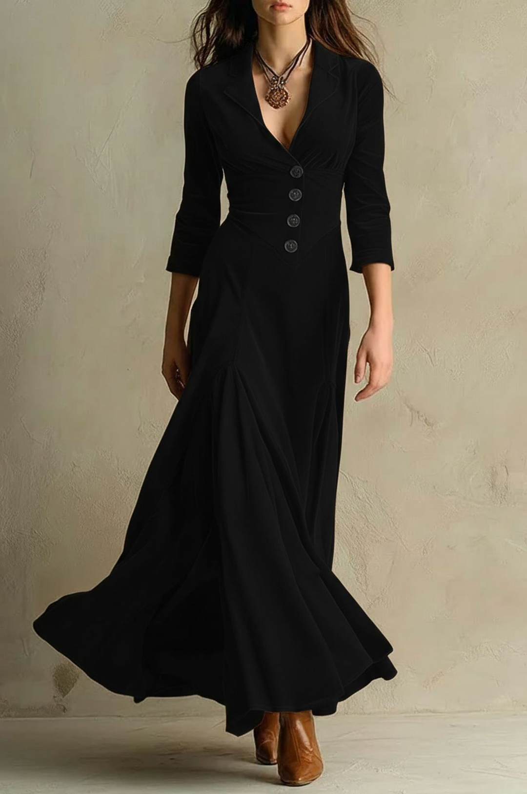 Vivienne | Velvet Long Dress