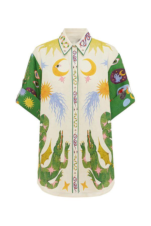 Nova | Heavenly Blouse and Pocketed Shorts Set
