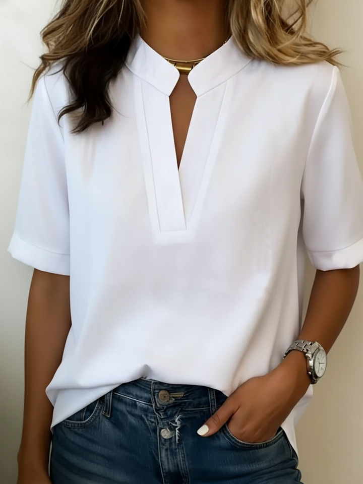 Élise™ - Elegant blouse with refined collar