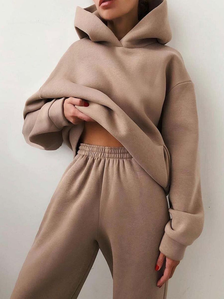 Sofia | Casual Hooded Two-Piece Suit