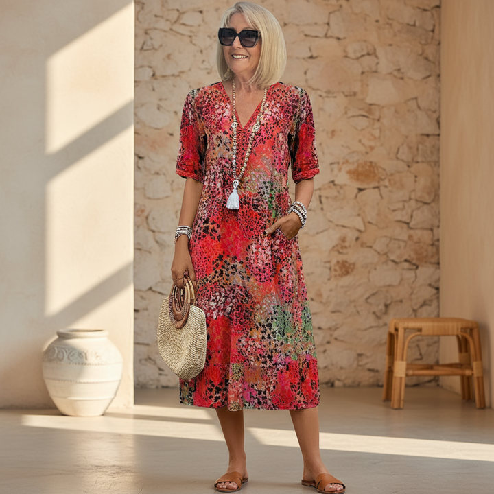 Veronica™ - Vibrant Midi Dress