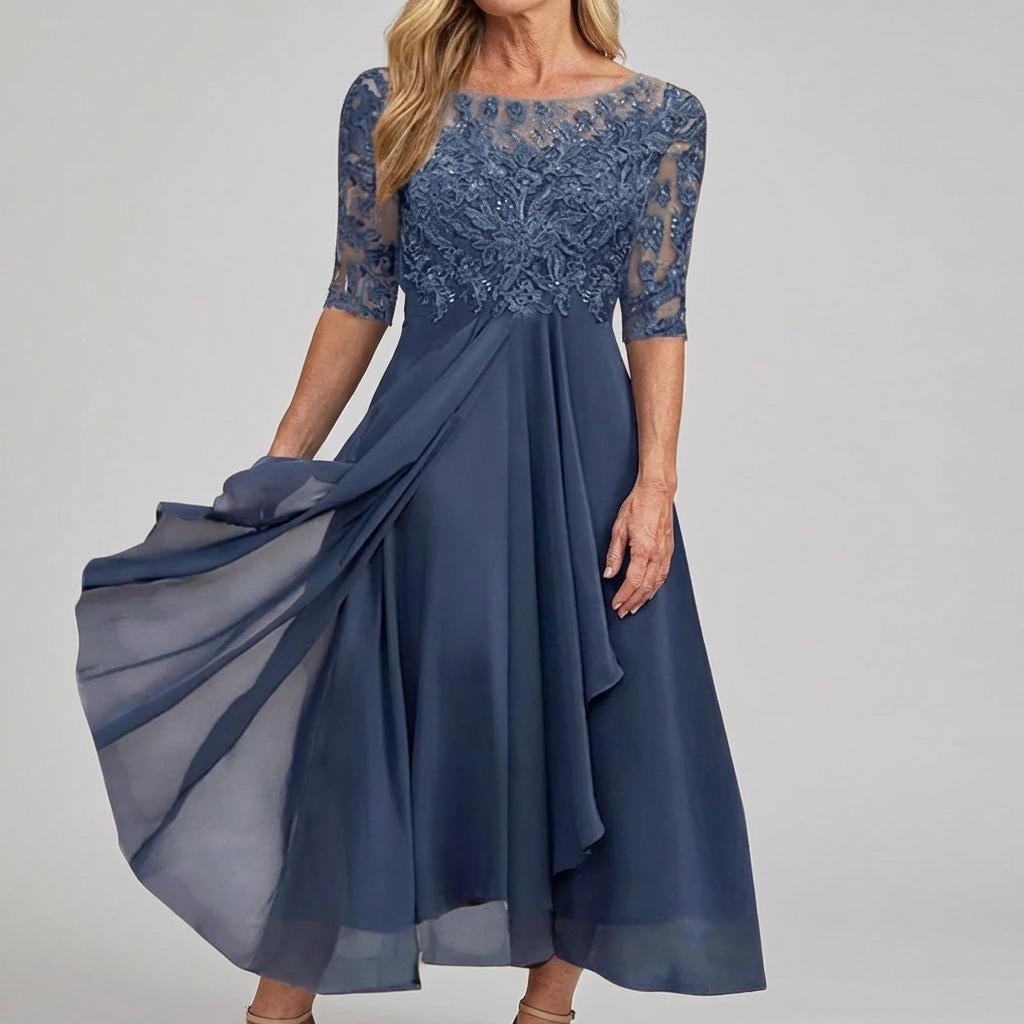 ZARIA™ | Lace Midi Dress Effortless Elegance