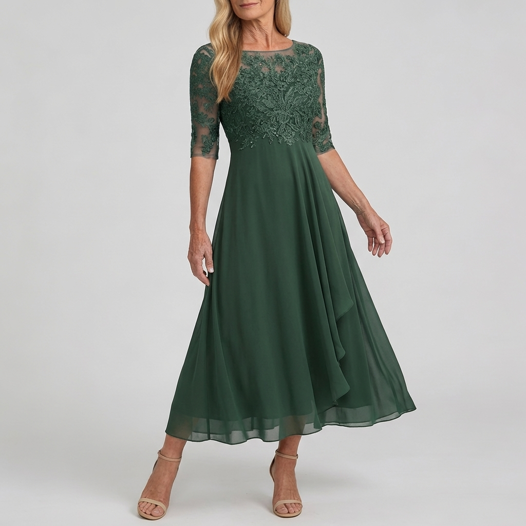 ZARIA™ | Lace Midi Dress Effortless Elegance