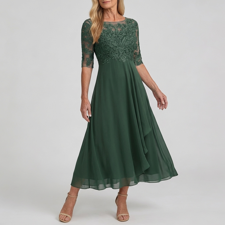 ZARIA™ | Lace Midi Dress Effortless Elegance