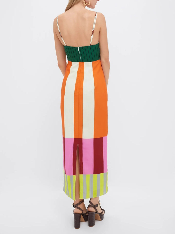 Paloma | Colorful Striped Maxi Dress