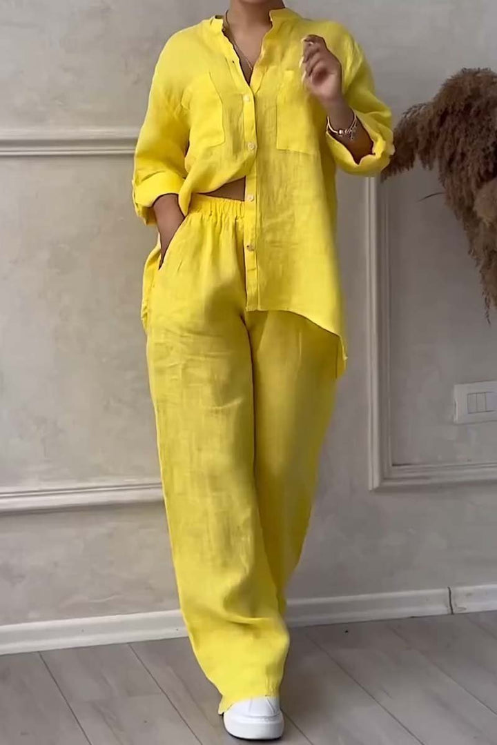 Liam | Casual Cotton and Linen Pants Set