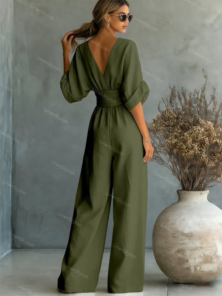 Elira | Essential V-Neck Jumpsuit