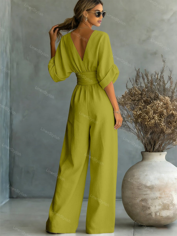 Elira | Essential V-Neck Jumpsuit